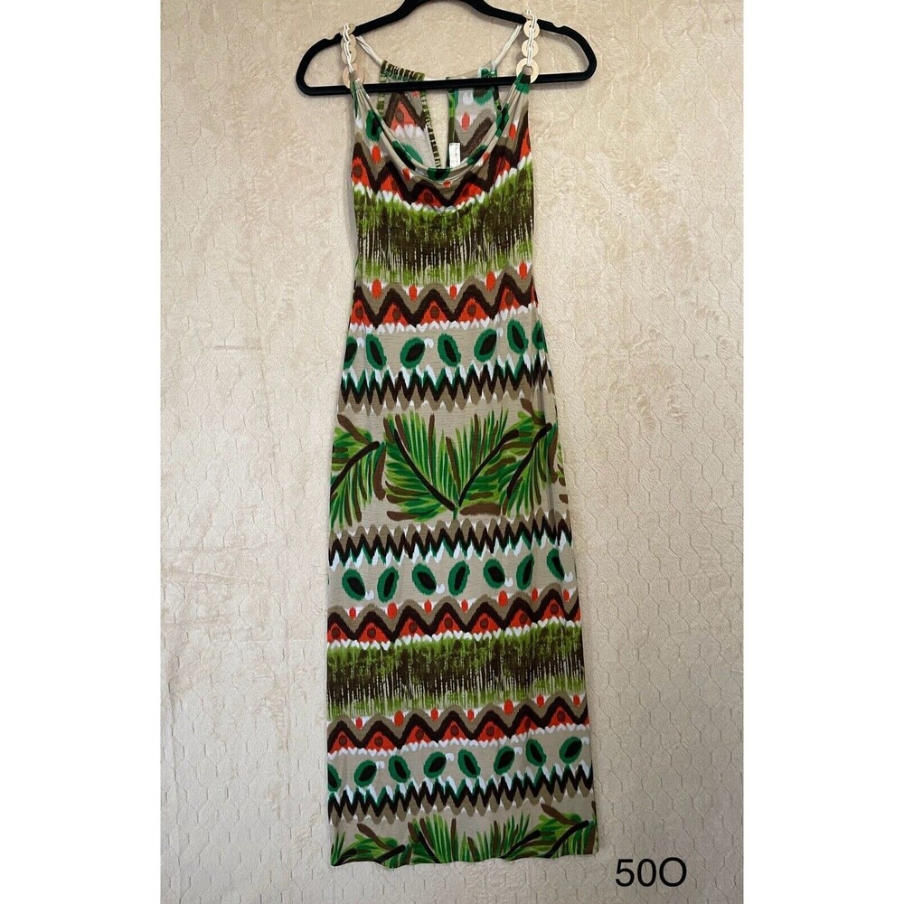 S-Twelve Maxi‎ Multicolor Abstract Art Dress Sz S Boho Fairy Dress